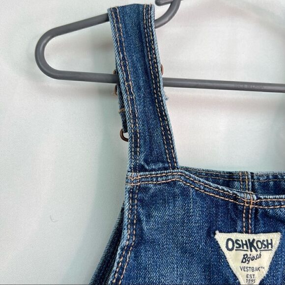OshKosh B’Gosh Denim Overall with Tulle skirt Dress Jumper - Picture 9 of 15